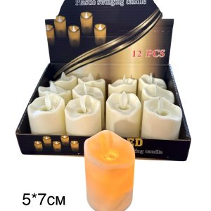 Свічка лед 5*7 см 12*40 шт.ящ