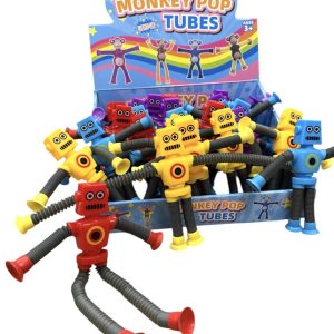 Антистрес труба Pop Tube Робот 15-27см R-11, 20*24 шт.ящ