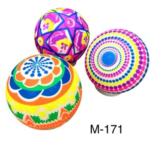 Мяч резиновий з яскравими малюнками М-171, 60*10шт.уп.
