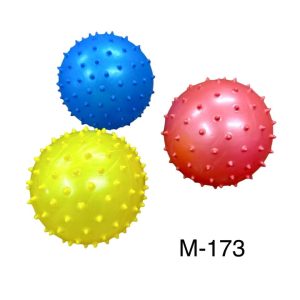 Мяч резиновий з голками мікс кольорів М-173, 40*20шт.уп.